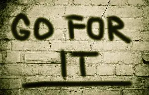 Symbolic Image Prints: Go For It Concept