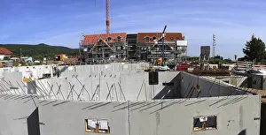Civil Engineering Projects Prints: Concrete work on a construction site