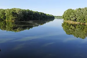 Prints of Confluence of Bodrog and Tisza river, Tokaj, Hungaria River Prints: Confluence of Bodrog and Tisza River Print, Tokaj, Hungary