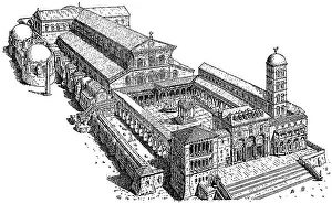 Catholicism In The Middle Ages Prints: A conjectural view of the Old St
