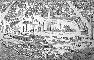 Historical Landmark Europe Prints: Constantinople, Constantinopolis