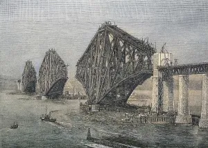 Firth Of Forth Bridge Prints: Construction of The Forth Bridge