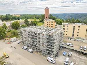 Construction Site Germany Prints: Construction site with several buildings
