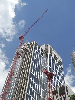 Frankfurt Am Main Cityscape Prints: Construction site, construction industry