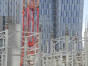 Construction Machinery Equipment Prints: Construction site, construction industry