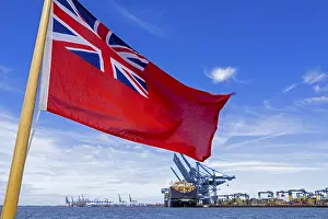 Container Ship Prints: Container port, container ship