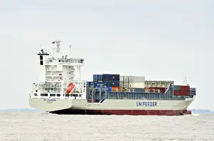 Container Vessel Prints: Container vessel Ida Rambow, IMO No