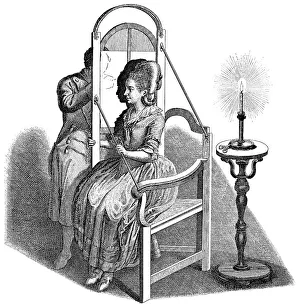 Women In History Prints: Contraption for making silhouettes