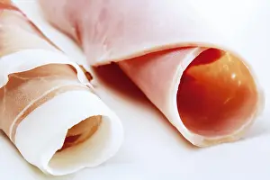 Pork Meat Products Prints: Cooked and raw ham