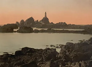 Jersey Lighthouse Prints: Corbierre lightbouse in Jersey