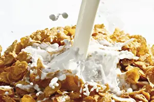 Cornflakes With Milk Prints: Cornflakes with milk