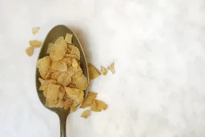 Cornflakes Nutrition Prints: Cornflakes in spoon, Breakfast