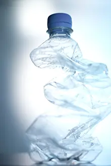 Environmental Protection Tips Prints: Cracked plastic bottle