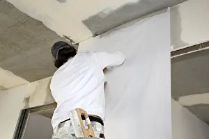 Construction Site Worker Prints: Craftsman (painter) for wallpapering work