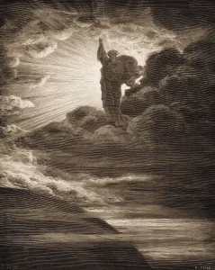 Religious Text Artwork Prints: The Creation of Light, Old Testament