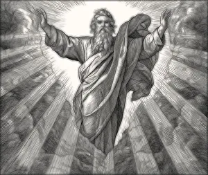 Framed Print : The Creation of Light Print, 1860