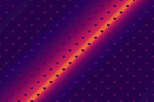 Full Frame Heart Texture Prints: Creative abstract heart pattern background texture