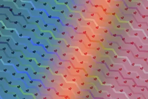 Abstract Heart Background Prints: Creative abstract heart pattern background texture