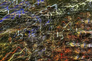 Dark Background Design Prints: Creative shot, abstract, dancing light