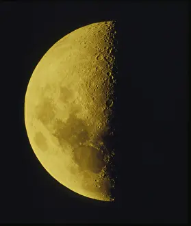 Deserted Evening Sky Prints: Crescent Moon