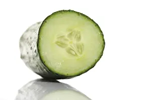 Healthy Eating Salad Ingredients Prints: Cucumber, cut