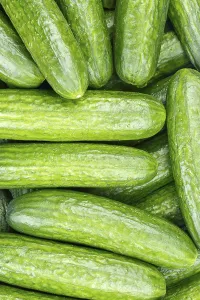 Fresh Vegetable Images Prints: Cucumbers Cucumber Vegetable Background from above