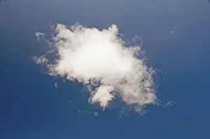 Blue Sky Prints: Cumulus cloud in the blue sky
