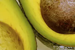 Open Air Studio Shots Prints: Cut open avocado