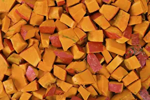 Vitamin Rich Vegetables Prints: Cutted pumpkins