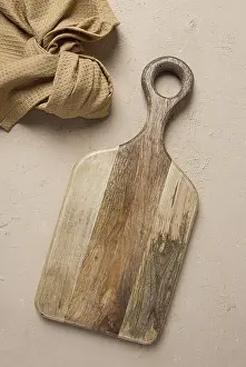 Rustic Wooden Tableware Prints: Cutting board, wooden, rectangular shape