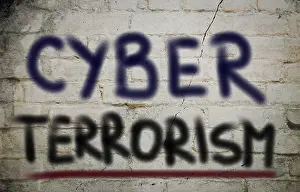 Hacker Attack Prints: Cyber Terrorism Concept