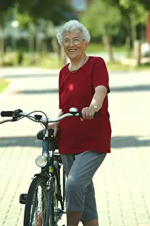 Female Cyclist Prints: Cyclist
