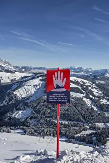 Brixen Im Thale Austria Prints: 'Danger of Avalanches'