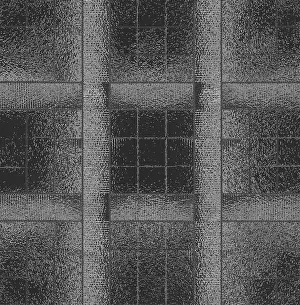 Geometric Shape Design Prints: Dark textured surface with intersecting lines creating geometric shapes in an abstract grid pattern
