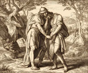 Christian Scripture Prints: David and Jonathan, Old Testament