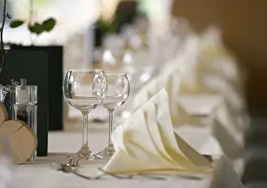 Table Decoration Ideas Prints: Decorated table in a hotel