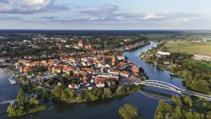 Historic Old Town Aerial Shot Prints: Default