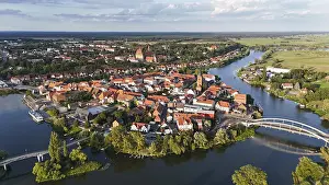 Historic Old Town Aerial Shot Prints: Default