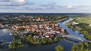 Historic Old Town Aerial Shot Prints: Default