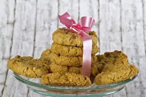 Christmas Biscuits Prints: Delicious biscuits on a decorative background