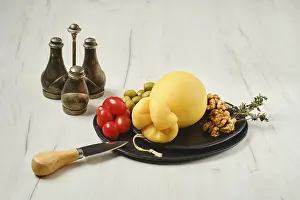 Handmade Dairy Product Prints: Delicious pulled scamorzza cheese on a plate