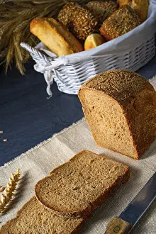 Healthy Eating Prints: Delicious rye bread on the table