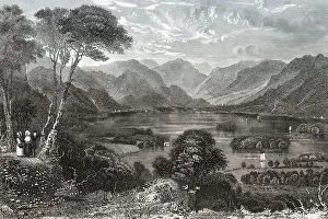 National Park Scenery UK Prints: Derwentwater oder Derwent Water