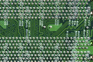 Detailed View Prints: Detailed view computer circuit board