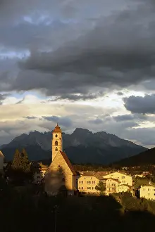 High Mountain Range Italy Prints: Deutschnofen after a thunderstorm