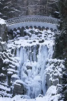 Icicle Formation Germany Prints: Devil's Bridge during winter