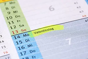 European Tradition Prints: Diary, Valentine's Day, Germany
Diary