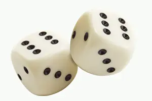 Studio Background Photos Prints: Two dice