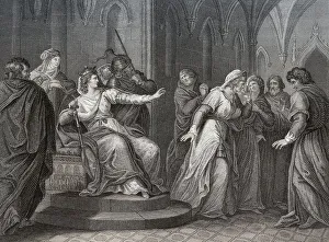 Fine Art Drawing Prints: Die Kaiserin Mathilde weigert sich
