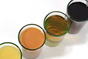 Rich In Vitamins And Minerals Prints: Different juices